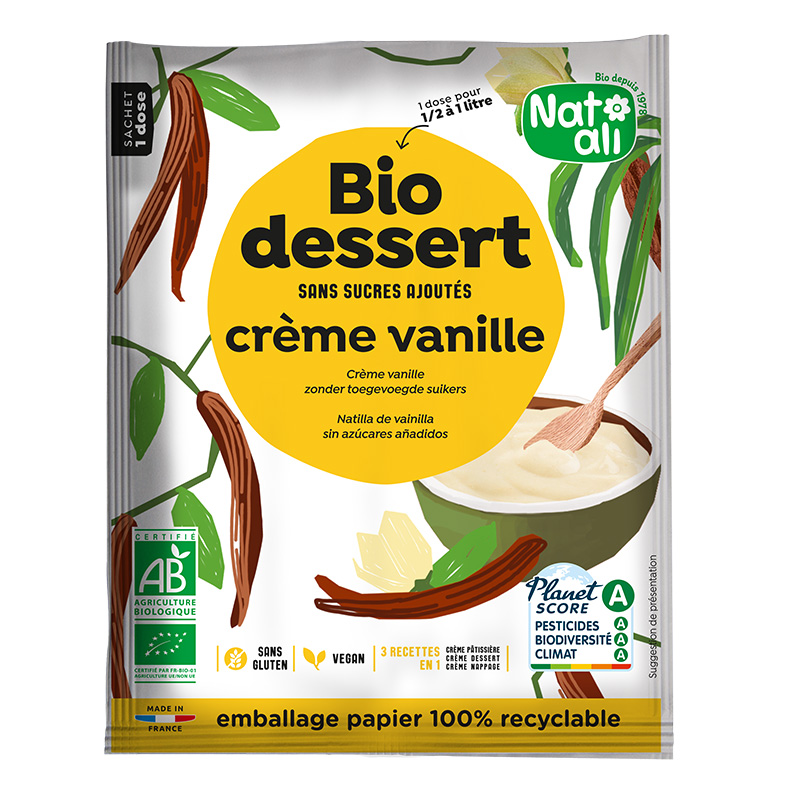 Bio dessert crème Vanille