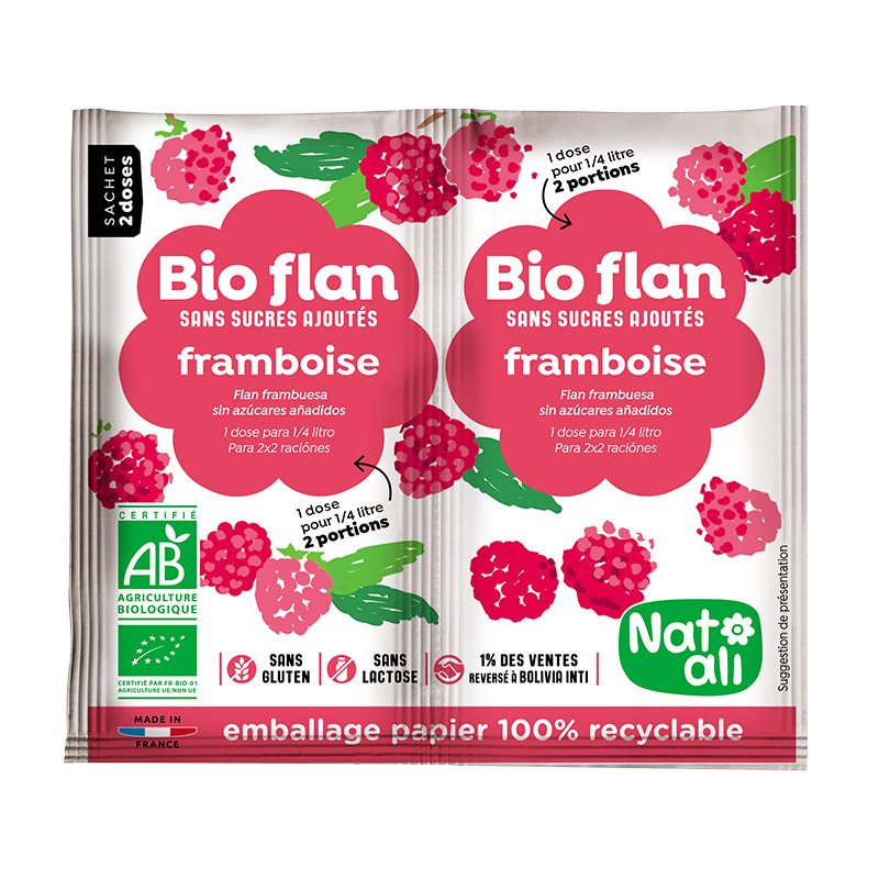 Bio-Flan Framboise bio