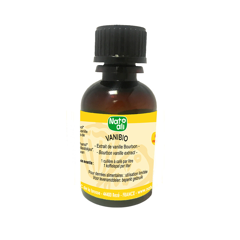 Poudre d'arôme naturel vanille bio