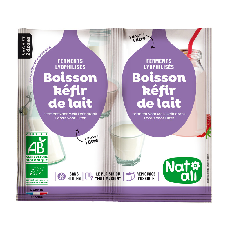 Lait frais fermenté kéfir BIO, Lactel (50 cl)  La Belle Vie : Courses en  Ligne - Livraison à Domicile