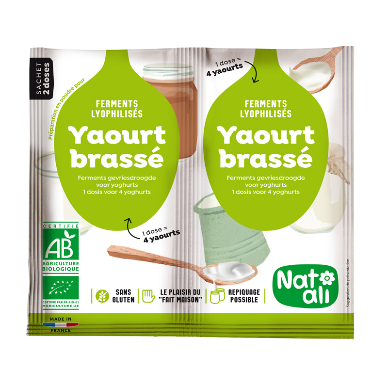 Brin de foli - le yaourt - ferment lactique pour yaourt maison (5 sachets)  : : Epicerie