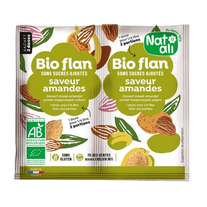 Préparation en poudre pour entremets amandes sans sucres ajoutés - sachet 2x3.5g