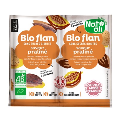 Préparation en poudre pour entremets praliné sans sucres ajoutés - sachet 2x5g