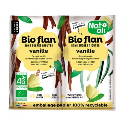 Préparation en poudre pour entremets vanille sans sucres ajoutés - sachet 2X4g